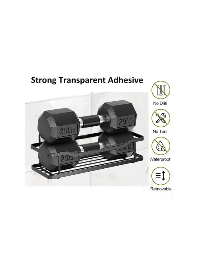 Raxoom Caddy Bathroom Organizer, TAME Adhesive Shower Caddy Basket Shelf, No Drilling Bathroom Shower Shelf Organizer for Bathroom, Toilet, Kitchen - Image 4