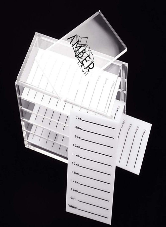 Amber Lash 5 Layers Clear Acrylic Lash Storage Case for Eyelash Extension, Pallet Holders organizer - Image 1
