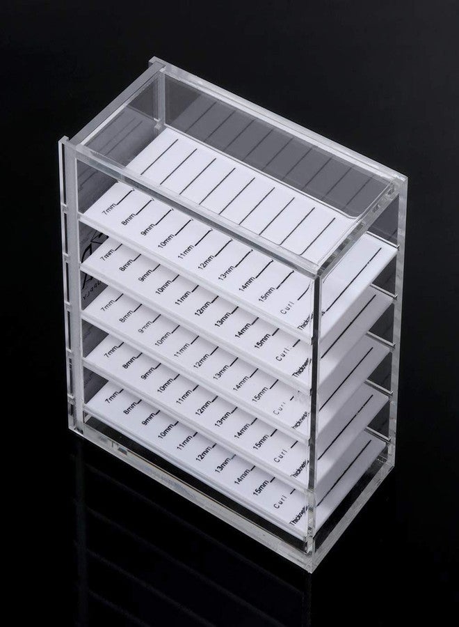 Amber Lash 5 Layers Clear Acrylic Lash Storage Case for Eyelash Extension, Pallet Holders organizer - Image 5