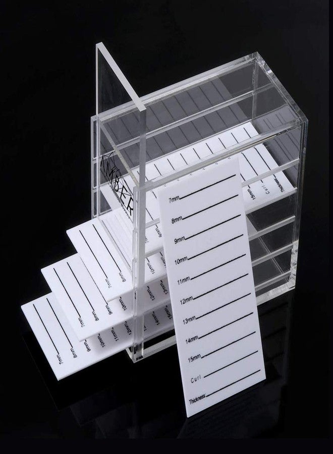 Amber Lash 5 Layers Clear Acrylic Lash Storage Case for Eyelash Extension, Pallet Holders organizer - Image 4