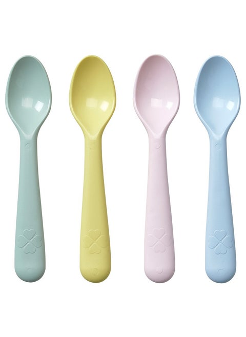 Children's Spoon Set, Mixed Colours, Lightweight, 4-Pack, 16 cm