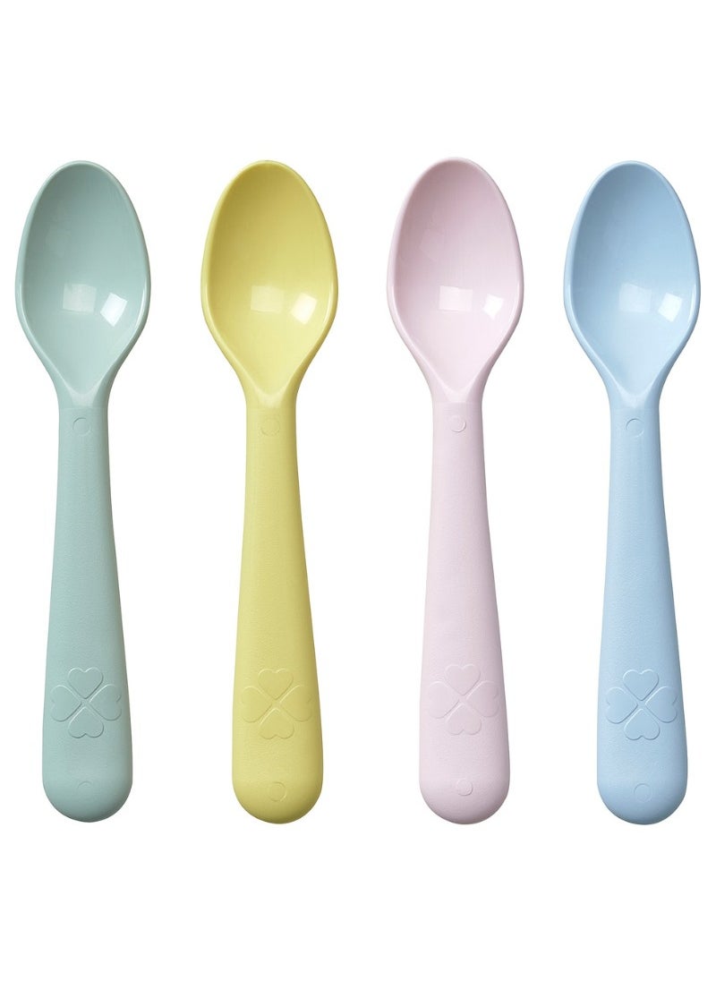 Kalas Children's Spoon Set, Mixed Colours, Lightweight, 4-Pack, 16 cm  - Image 1