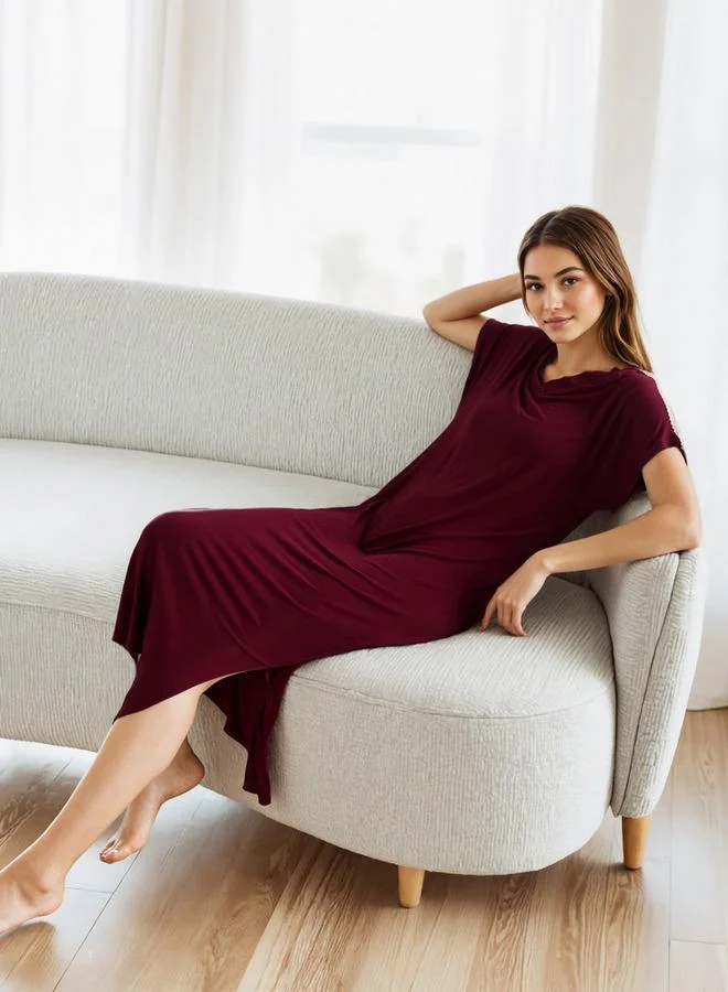 Splash FAV Lace Inserts Night Dress with Slits