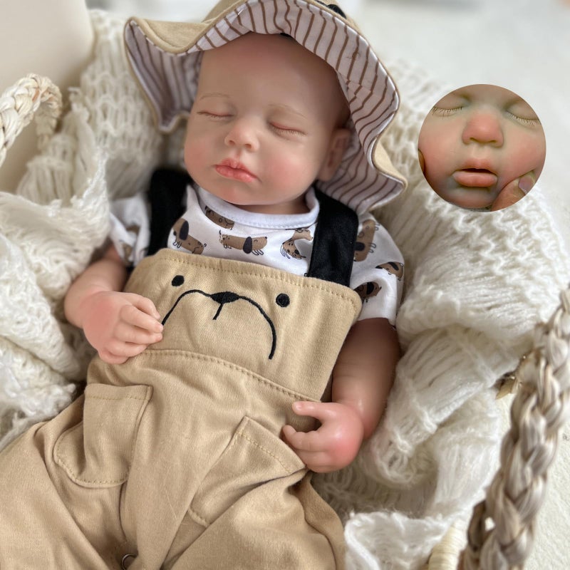 OtardDolls دمى أوتارد 18 بوصة دمى أطفال مولودين من السيليكون دمى أطفال كاملة الجسم دمى سيليكون مولودة دمى واقعية مصنوعة يدويًا - Image 3