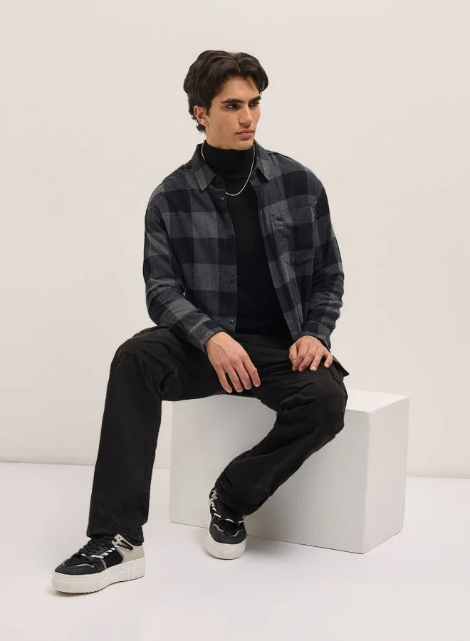 THE BEAR HOUSE Men's Shirt for Casual and Formal Wear | Classic Button-Down Style for Office, Daily Use, Travel, Events & All-Season Outfits | Versatile & Stylish Wardrobe Essential for Every Occasion