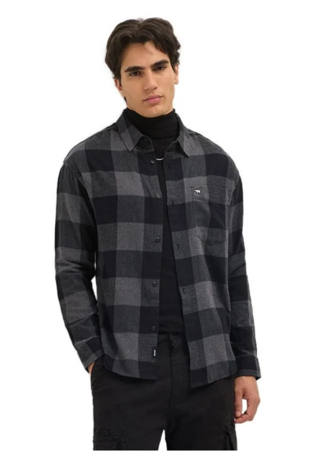 THE BEAR HOUSE Men's Shirt for Casual and Formal Wear | Classic Button-Down Style for Office, Daily Use, Travel, Events & All-Season Outfits | Versatile & Stylish Wardrobe Essential for Every Occasion