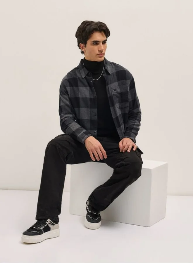 THE BEAR HOUSE Men's Shirt for Casual and Formal Wear | Classic Button-Down Style for Office, Daily Use, Travel, Events & All-Season Outfits | Versatile & Stylish Wardrobe Essential for Every Occasion