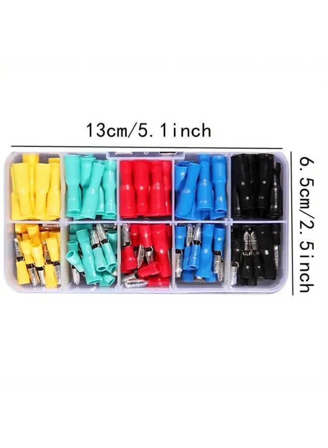 100Pcs Bullet Type Insulation Crimp Terminal and Multifunctional Pliers Wire Connector Kit - Image 5