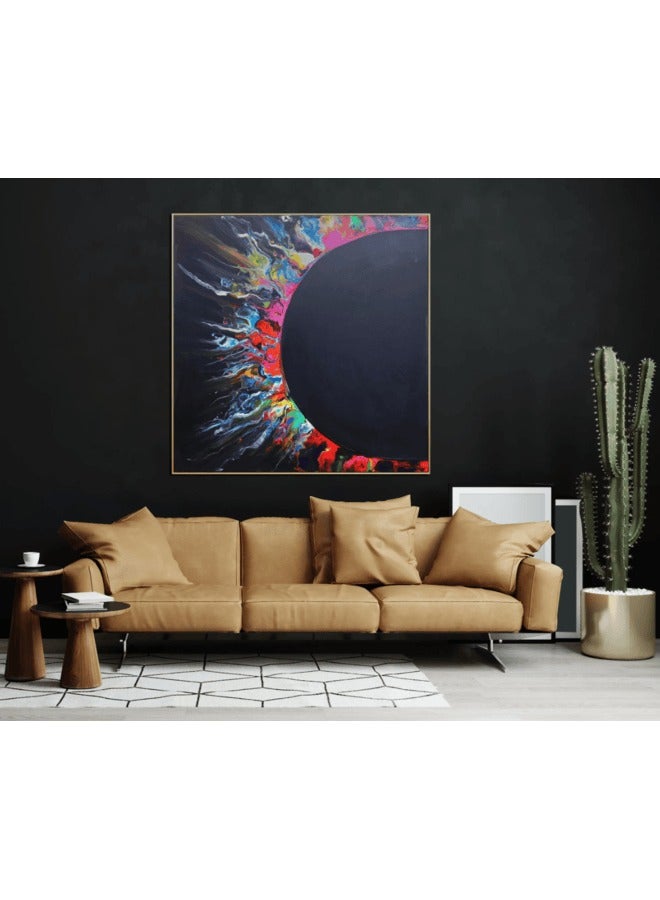 MAAC HOME MAAC Home 3D Colorful Blooms Wall Art Abstract Canvas Wall Art - Modern Decorative Wall Décor for Living Room Bedroom Home Decorations 