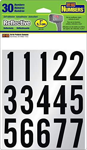 Hy-Ko Packaged Numbers & Letters, DIY Address Number Stickers for Deliveries and Navigation, Self-Adhesive House Decals for Siding, Door, Mailboxes - Image 5