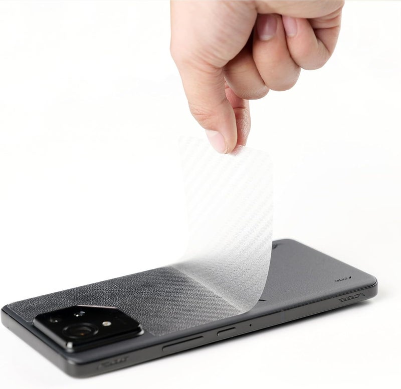 Screen Protector for Asus ROG Phone 9 Pro 5G 6.78(2 Pack),9H Hardness Tempered Glass,with 1Pc Camera Lens Protector,1Pc Back Carbon Fiber Film,Easy to Install - Image 5