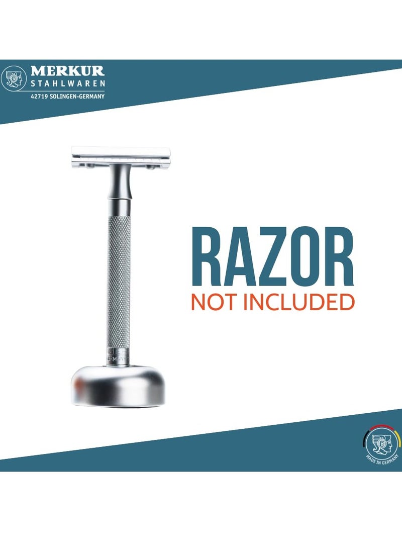 MERKUR Razor Stand 4006 in Matt Chrome | Made in Germany | Fits MERKUR Models 15, 33, 23, 24, 25, 34, 37