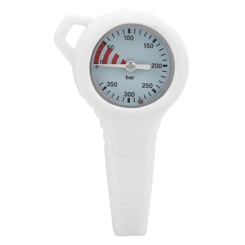 Luminous Dive Pressure Meter, Steel and Copper BCD Style Underwater Diving Pressure, Accurate Residuum Movement, Ideal Diving Enthusiasts (White) - Image 4