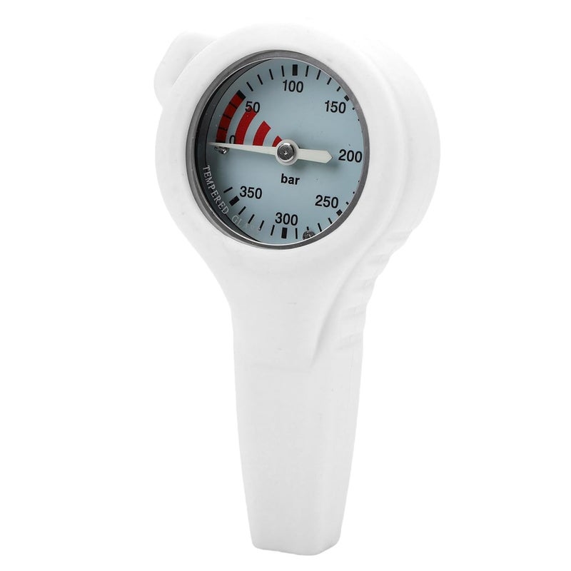 Luminous Dive Pressure Meter, Steel and Copper BCD Style Underwater Diving Pressure, Accurate Residuum Movement, Ideal Diving Enthusiasts (White) - Image 2
