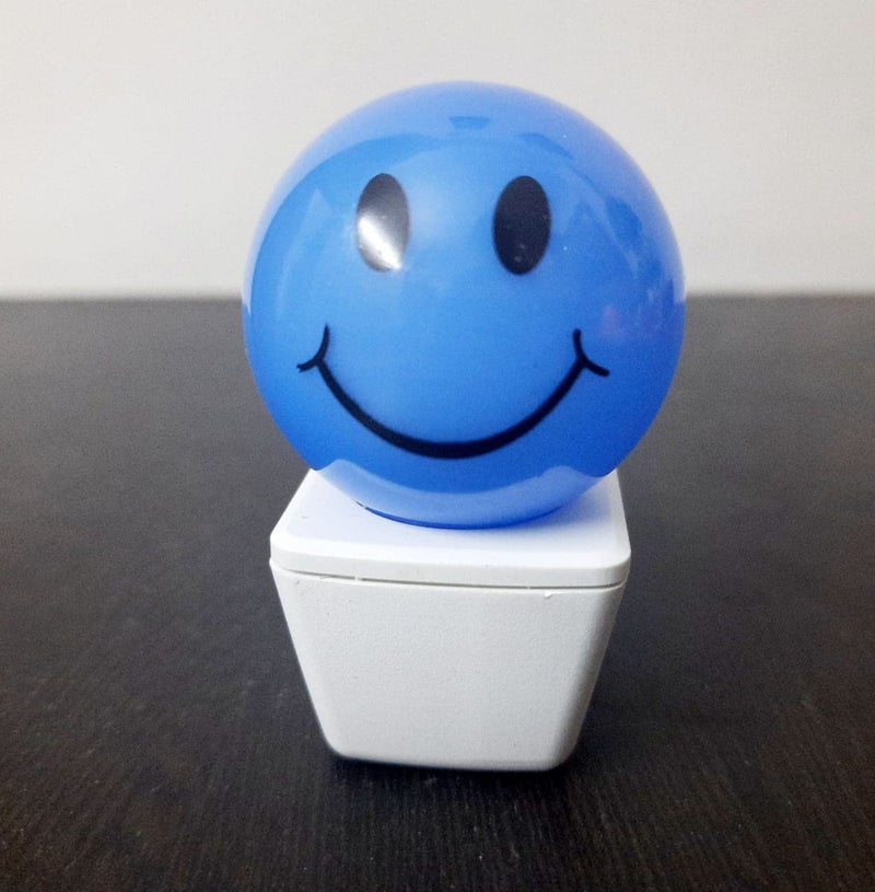 HOARD Plastic 0.5W Led Night Lamp with Smiley Face-Pack of 1 (Blue) - Image 2