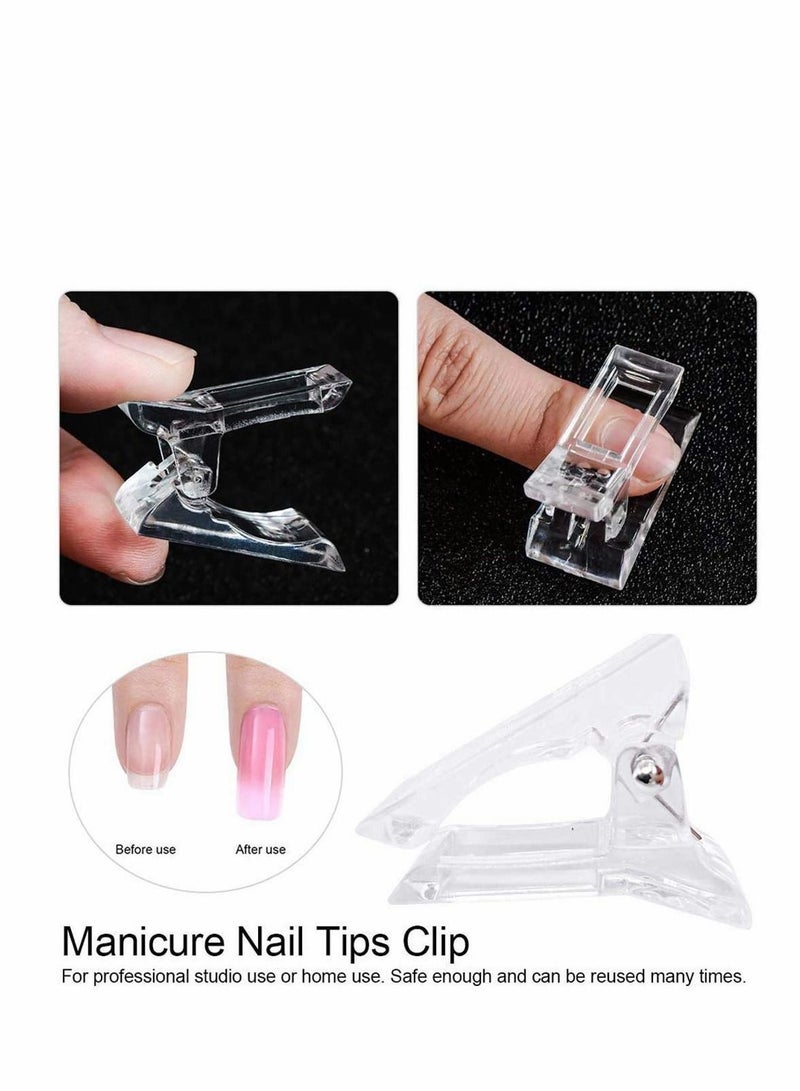 نيبمينينت Nail Tips Clip,0 Pcs Clip for Quick Building Polygel nail forms clips polygel Finger Extension UV LED Builder Clamps Manicure Art Tool - Image 5