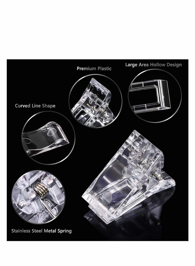 نيبمينينت Nail Tips Clip,0 Pcs Clip for Quick Building Polygel nail forms clips polygel Finger Extension UV LED Builder Clamps Manicure Art Tool - Image 2