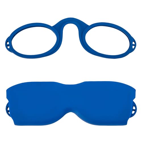 REAVEE Ultra Slim Armless Reading Glasses for Men Women Small and Flat Readers Compact Pocket Size with Stickon Case HolderBlue 10 - Image 5
