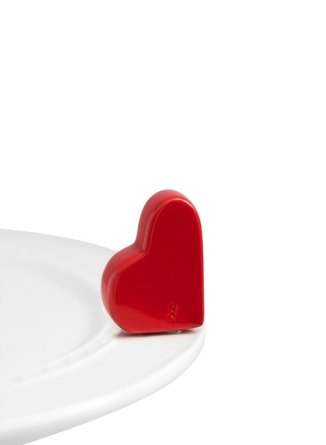 nf nora fleming nora fleming Be Mine (Red Heart) A23 - Hand-Painted Ceramic Valentine's Day Décor - Spring Minis for the Home and Office - Image 1