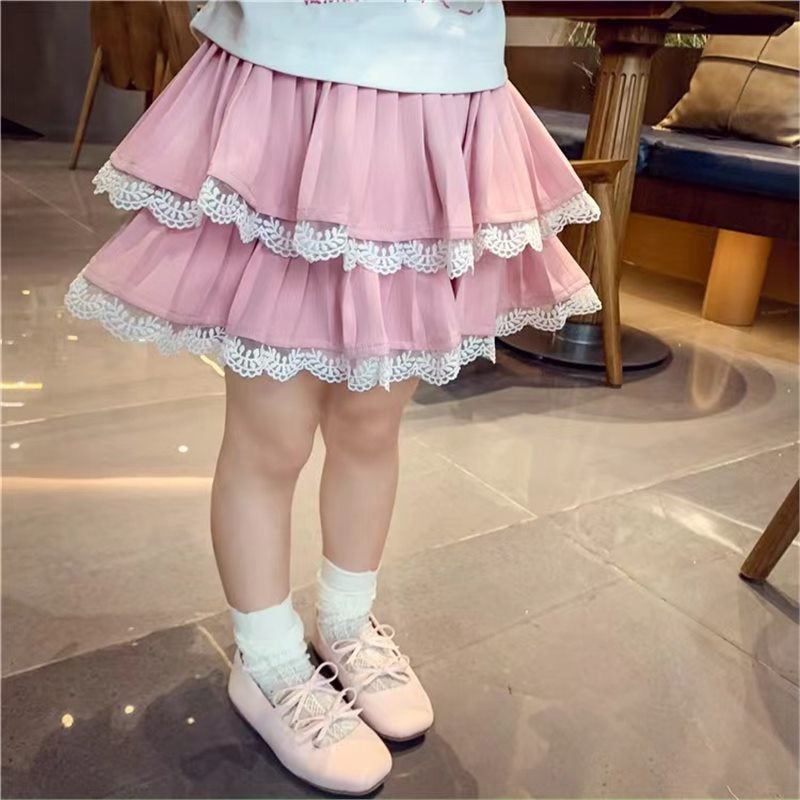Lace Lace Skirt For Girls 2025 Spring New Arrival All-Match Skirt - Image 1