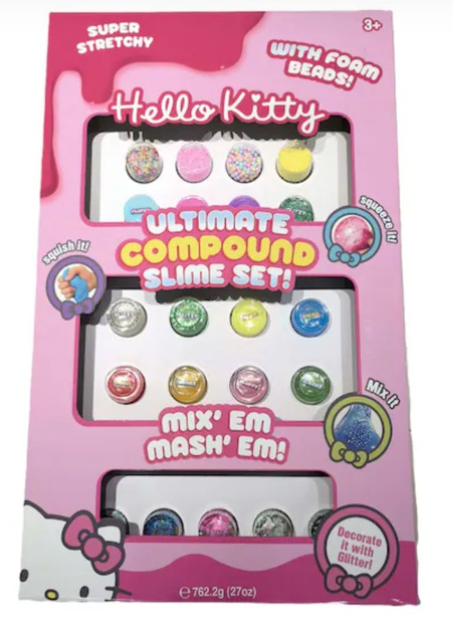 Hello Kitty Ultimate Slime Compound | Squishy Slime | Creative Fun Ideas | Develops Sensory Skills | Entertaining Toy | Stress Relief Toys for Kids