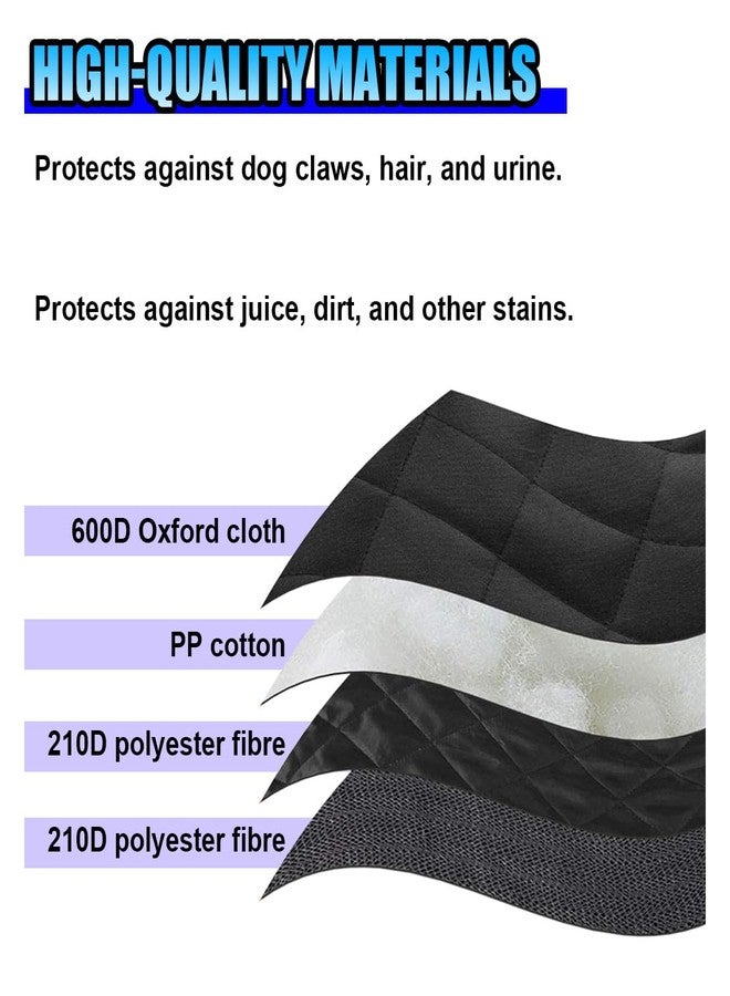 Tuxihapp Waterproof Dog Car Seat Cover, Non-Slip Scratchproof Pet Car Back Seat Protector, Washable Hammock Bench Seats Cover, Universal Auto Interior Accessories for Cars/Trucks/SUVs (Black) - Image 4