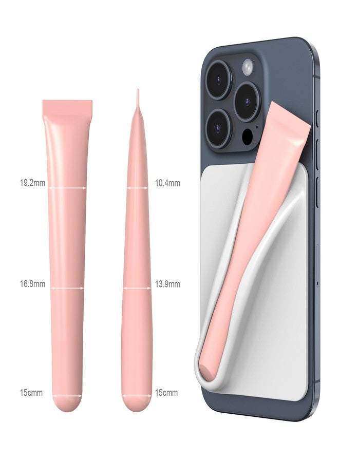 DOB SECHS Silicone Lip Holder for Cell Phone Lipstick Lip Glaze Phone Case Back Stick On Holder for iPhone and Android Phones, Grey - Image 2