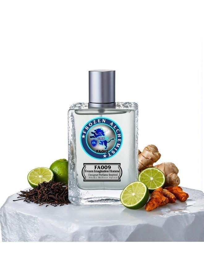Frozen Alchemist Frozen Imagination (FA009) EDP For Men 100ml | Long Lasting Citrus Tea & Amber Woody Fragrance - Image 2