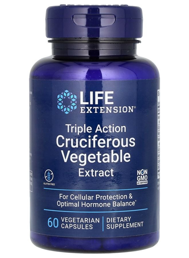 Triple Action Cruciferous Vegetable Extract 60 Vegetarian Capsules