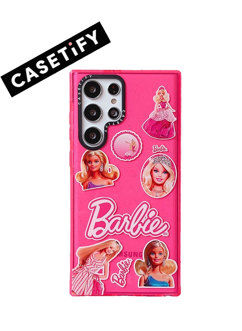 Casetify - Barbie Portrait Collage Sparkle Case for Samsung Galaxy S24 Ultra - Image 1