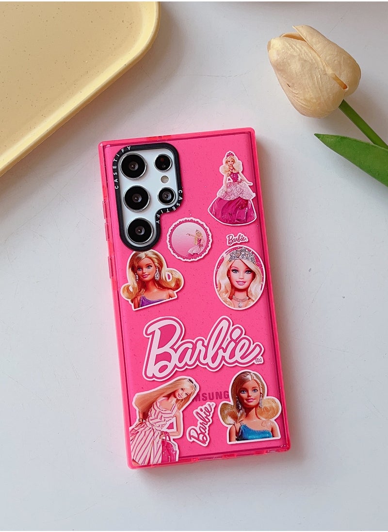 Casetify - Barbie Portrait Collage Sparkle Case for Samsung Galaxy S24 Ultra - Image 1