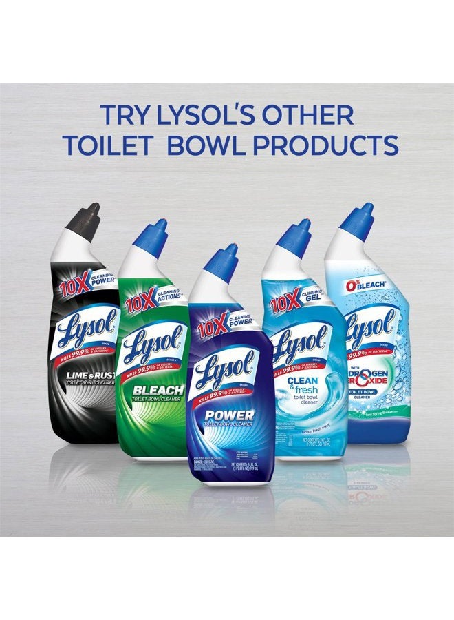 Lysol Clean & Fresh Toilet Bowl Cleaner, Ocean Fresh, 24 oz (Pack of 4) - Image 5