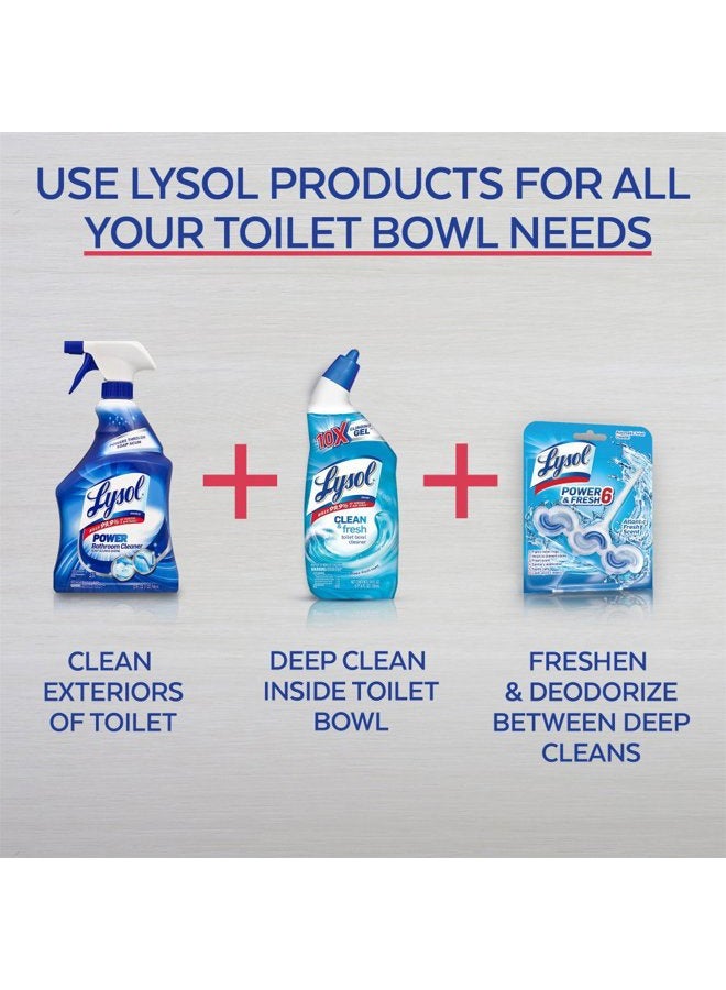 Lysol Clean & Fresh Toilet Bowl Cleaner, Ocean Fresh, 24 oz (Pack of 4) - Image 4