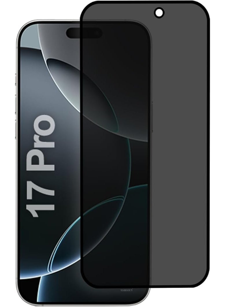 Kannzz Privacy Tempered Glass Screen Protector for iPhone 17 Pro – 9H Hardness, Anti-Spy, Anti-Fingerprint, Scratch-Resistant - Image 1