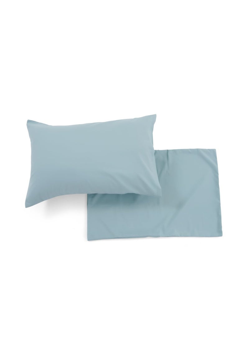 Pan Home Essential 2-piece Solid Pillow Case Set 50x75cm - Blue - Image 1
