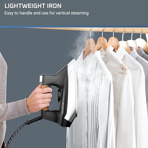 Rowenta, Iron, Ultimate Steam Pro Stainless Steel Soleplate Professional Steam Station for Clothes, 1800 Watts, 1.3L Removable Tank, Boiler Technology, Fast Heat Up, Black Clothes Iron, DG8668 - Image 5