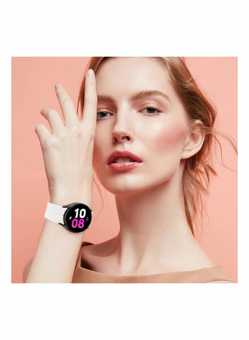 SYOSI Galaxy Watch 5 Bands 44mm 40mm Watch 5 Pro 45mm Bands Sport Bands Compatible with Samsung Galaxy Watch 4 40 44mm Watch 4 Classic 42 46mm Straps 20mm Adjustbale Soft Silicone Replacment Wristband - Image 4