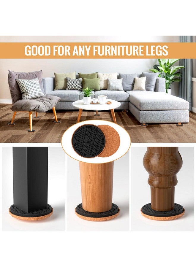 PISAO Felt Furniture Sliders for Hardwood Floors, PISAO 16 PCS 3 ½” Heavy Duty Furniture Movers - Unique Non-Scratch Design, Thick Felt Pads for Hard Surfaces, Move Large Furniture Easily - Image 5