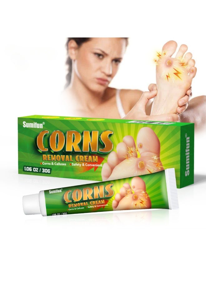 Sumifun All-in-One Corn and Callus Removal Treatment Cream Combining exfoliation and hydration, this treatment works to remove dead skin while replenishing moisture, making it an essential addition to any effective foot care routine. - Image 1
