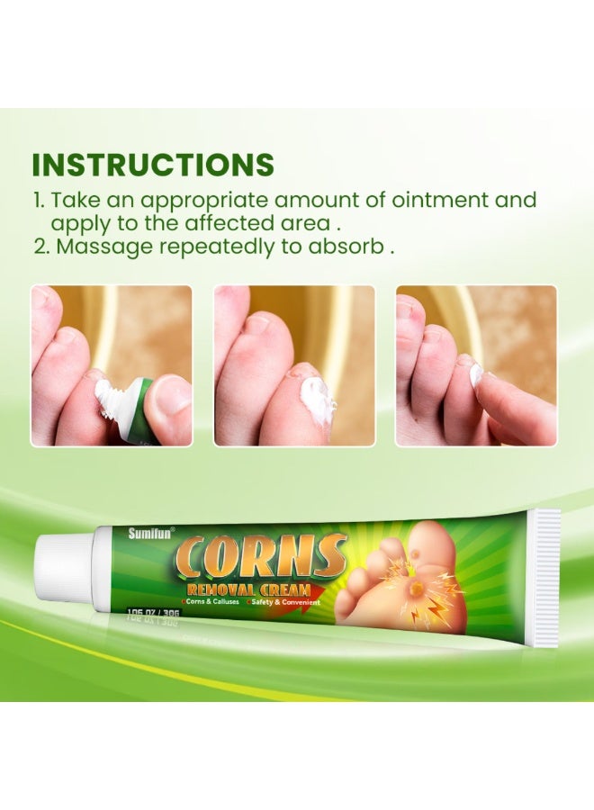 Sumifun All-in-One Corn and Callus Removal Treatment Cream Combining exfoliation and hydration, this treatment works to remove dead skin while replenishing moisture, making it an essential addition to any effective foot care routine. - Image 4
