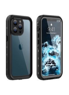 Waterproof Case for iPhone 13 Pro Max, Designed for iPhone 13 Pro Max Case with Built-in Screen Protector. Full Body Heavy Duty Shockproof Case for iPhone 13 Pro Max 6.7 inch (2021) (Black+Clear)