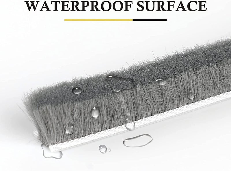 RIMDIXA RIMDIXA Wood 10M Soundproof Sealing Strips Windproof Dustproof DoorWindow Frame Seal SlidingDoor Seal Grey - Image 4