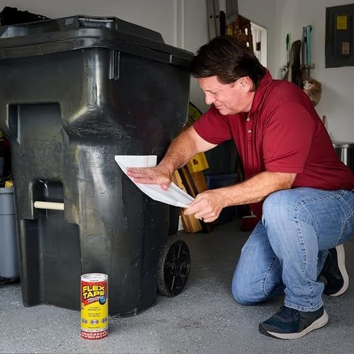 Flex Tape, Original Thick Flexible Rubberized Waterproof Tape - Seal and Patch Leaks, Works Underwater, Indoor Outdoor - Home RV Roof Plumbing and Pool Repairs, White, 8 in x 5 ft, Pack of 1 - Image 4