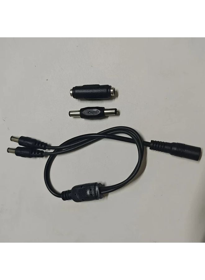 1to2 Cable DC Plug 5 5x2 1mm Male Female Y Splitter 40cm 36V for CCTV Surveillance - Image 1
