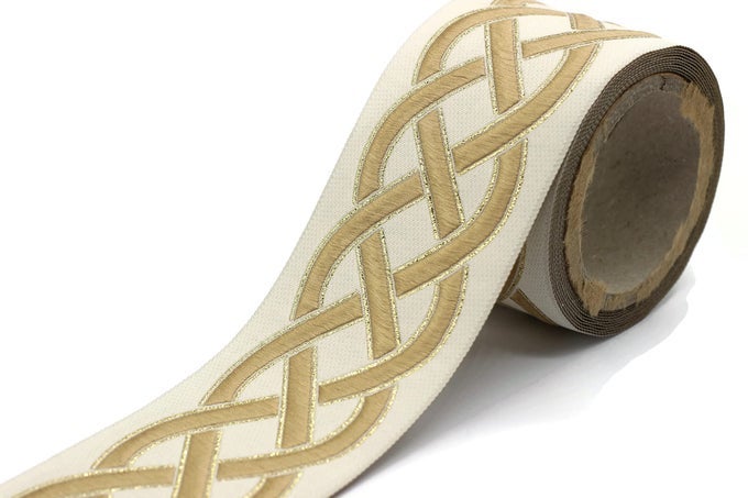 38 YARDS SPOOL 27 SPIRAL DRAPERY TRIM JACQUARD RIBBON FOR YOUR DRAPES CURTAINS DRAPERY BANDING TRIM TAPE V2 177