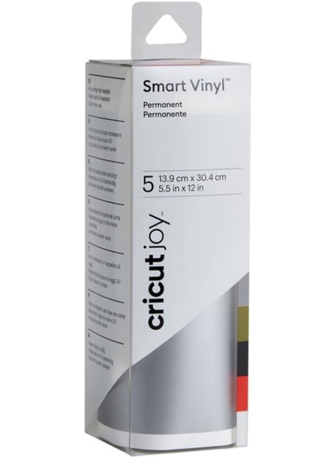 Cricut عينة من الفينيل الذكي الدائم 14x30 سم 5 أوراق من جوي - Image 1
