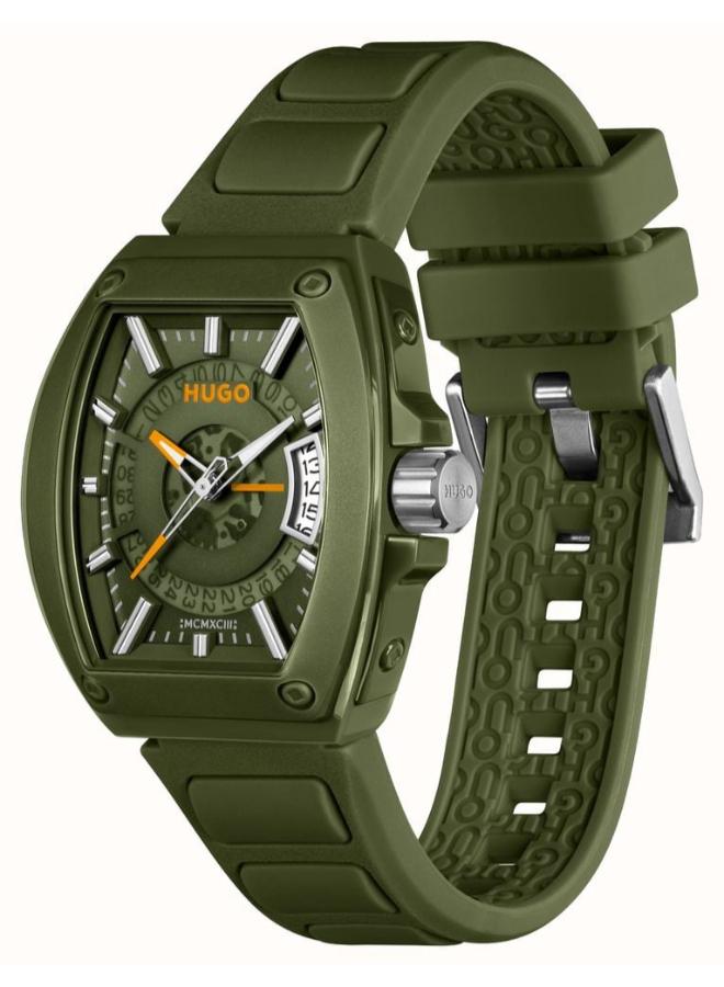 HUGO Analogue Multifunction Quartz Watch with Silicone Strap - Image 2