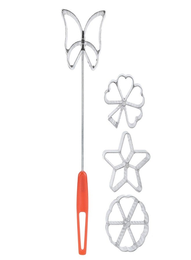 Haofy Cookie Bunuelos, Aluminum Alloy Cookie, 4-piece Cake with Handle, used for Kitchen Desserts, Halloween, Christmas - Image 1