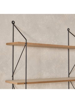 Home Box رف حائط معدني من سيرا مكون من 5 طبقات مع ألواح MDF مقاس 50 × 88 × 12 سم  - Image 4