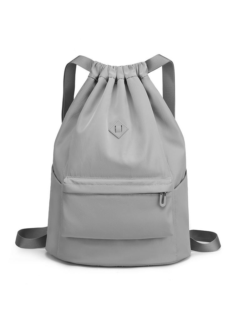 حقيبة ظهر قابلة للسحب مقاومة للماء حقيبة كيس رياضية مع جيب جانبي للرجال والنساء - Image 1